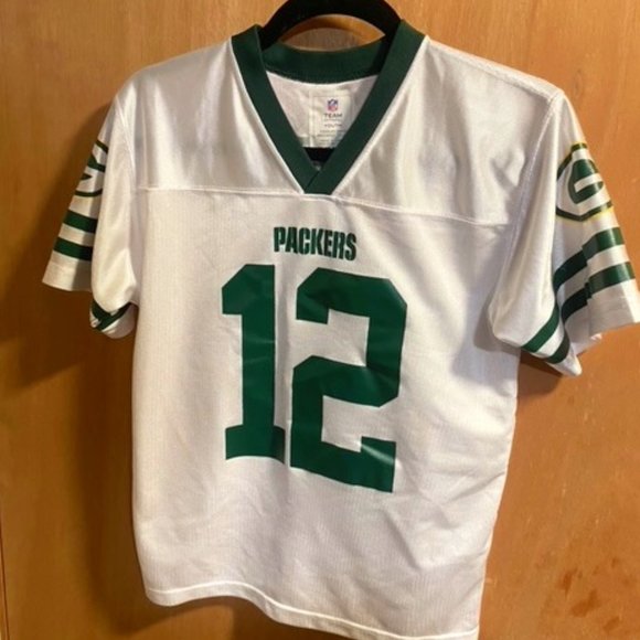 Green Bay Packers Aaron Rodgers Jersey Youth Size Medium - Picture 1 of 4